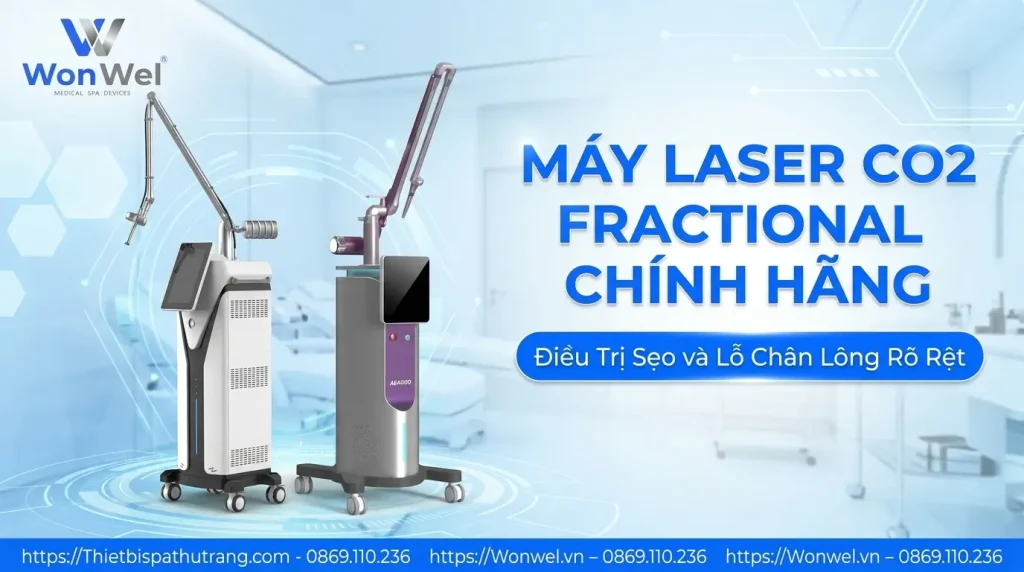 Máy laser co2 fractional chính hãng Điều trị sẹo rõ lỗ chân lông 12 may laser co2 fractional chinh hang dieu tri seo ro lo chan long 69f1876ecc2bd